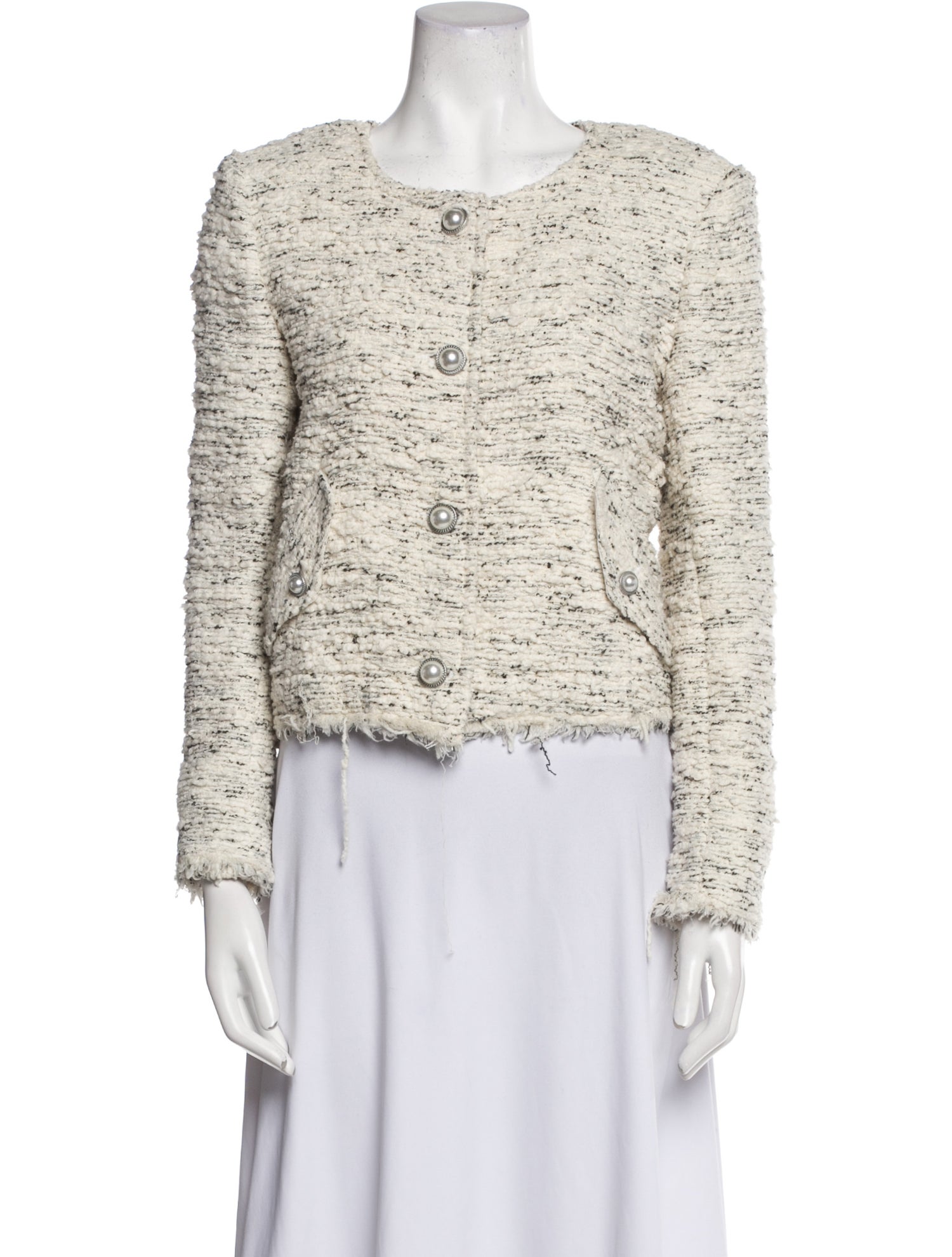 Iro Tweed Pattern Evening Jacket