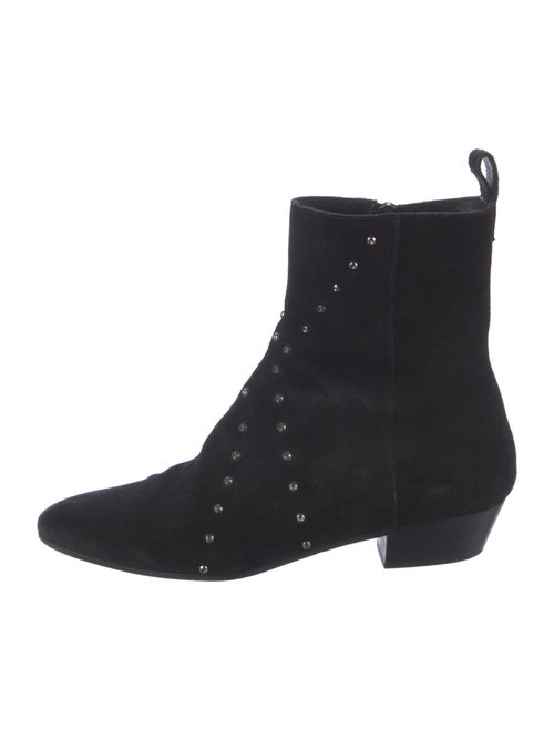 Iro Suede Studded Accents Combat Boots