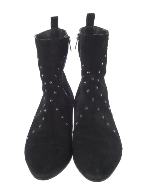 Iro Suede Studded Accents Combat Boots