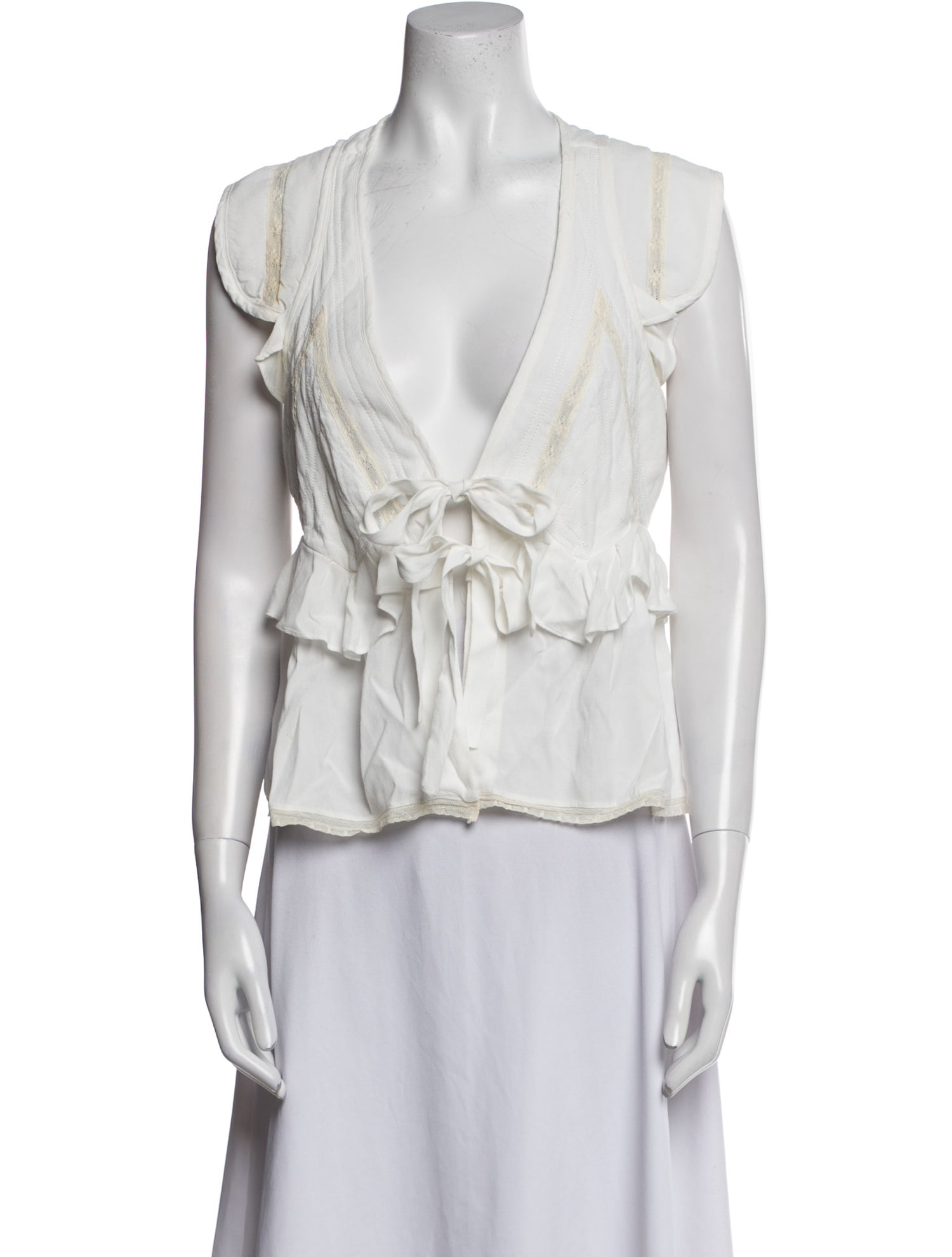 Iro V-Neck Sleeveless Blouse