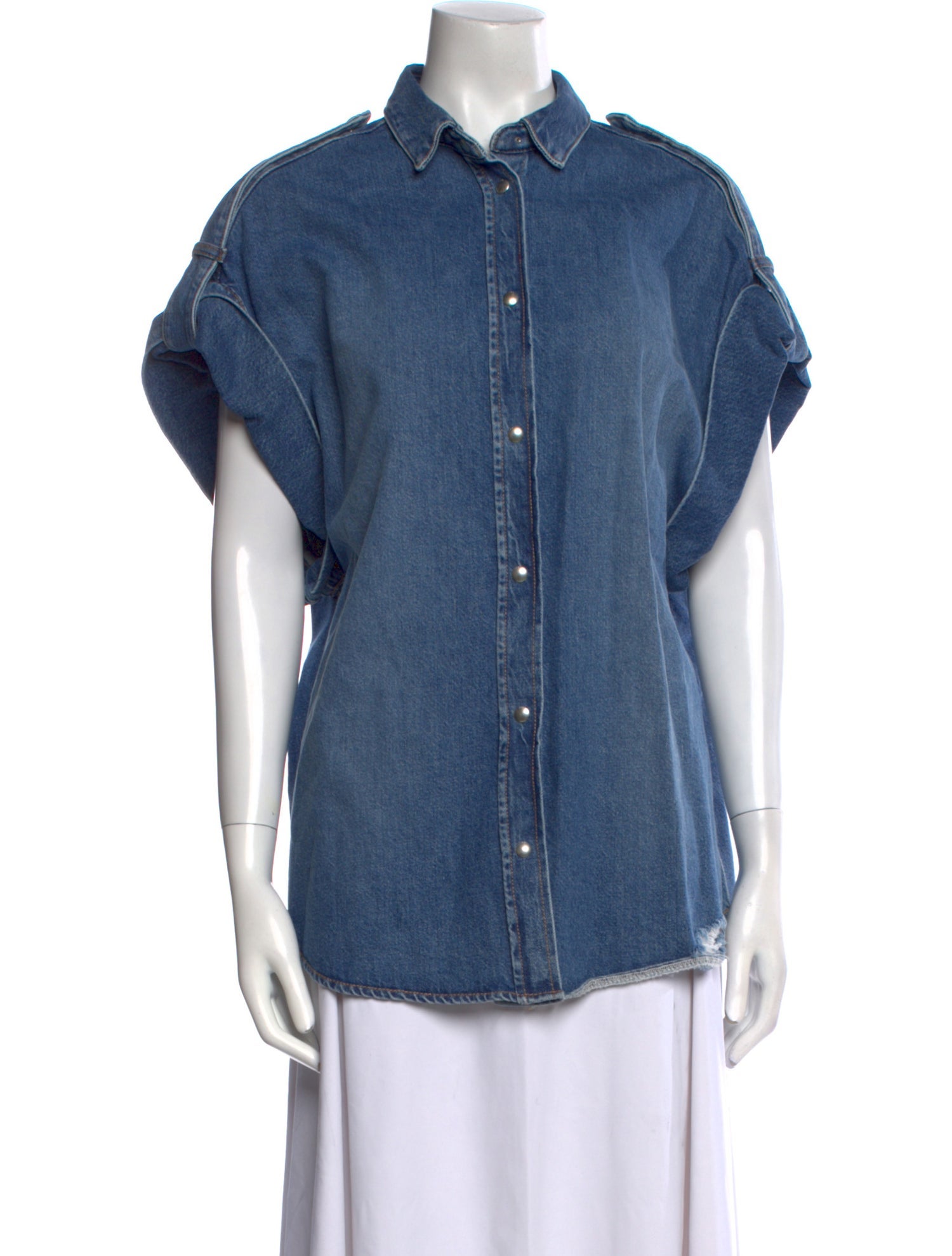 Iro Short Sleeve Button-Up Top w/ Tags