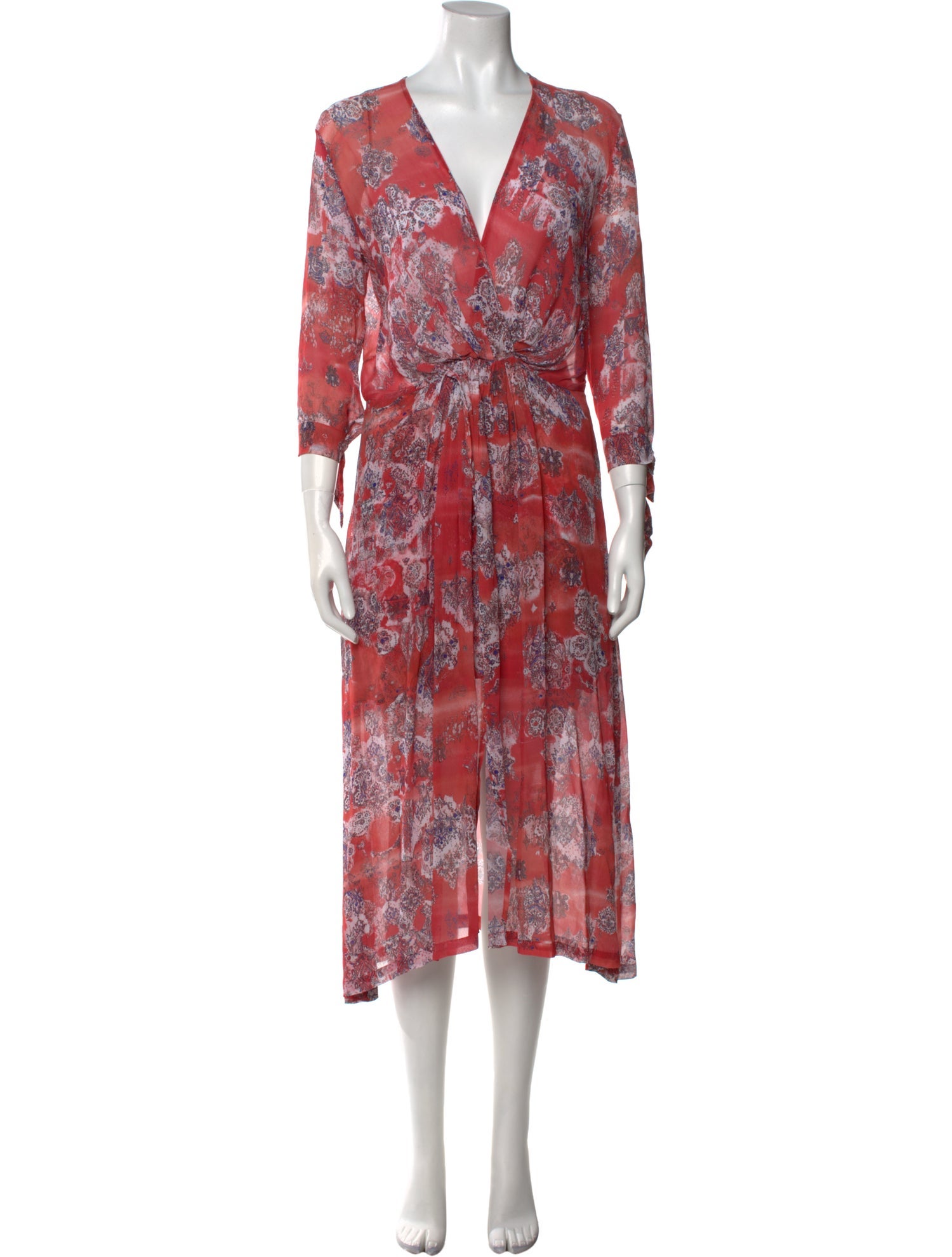 Iro Floral Print Midi Length Dress