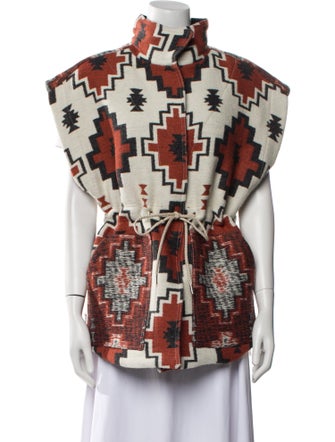 Iro Wool Printed Vest