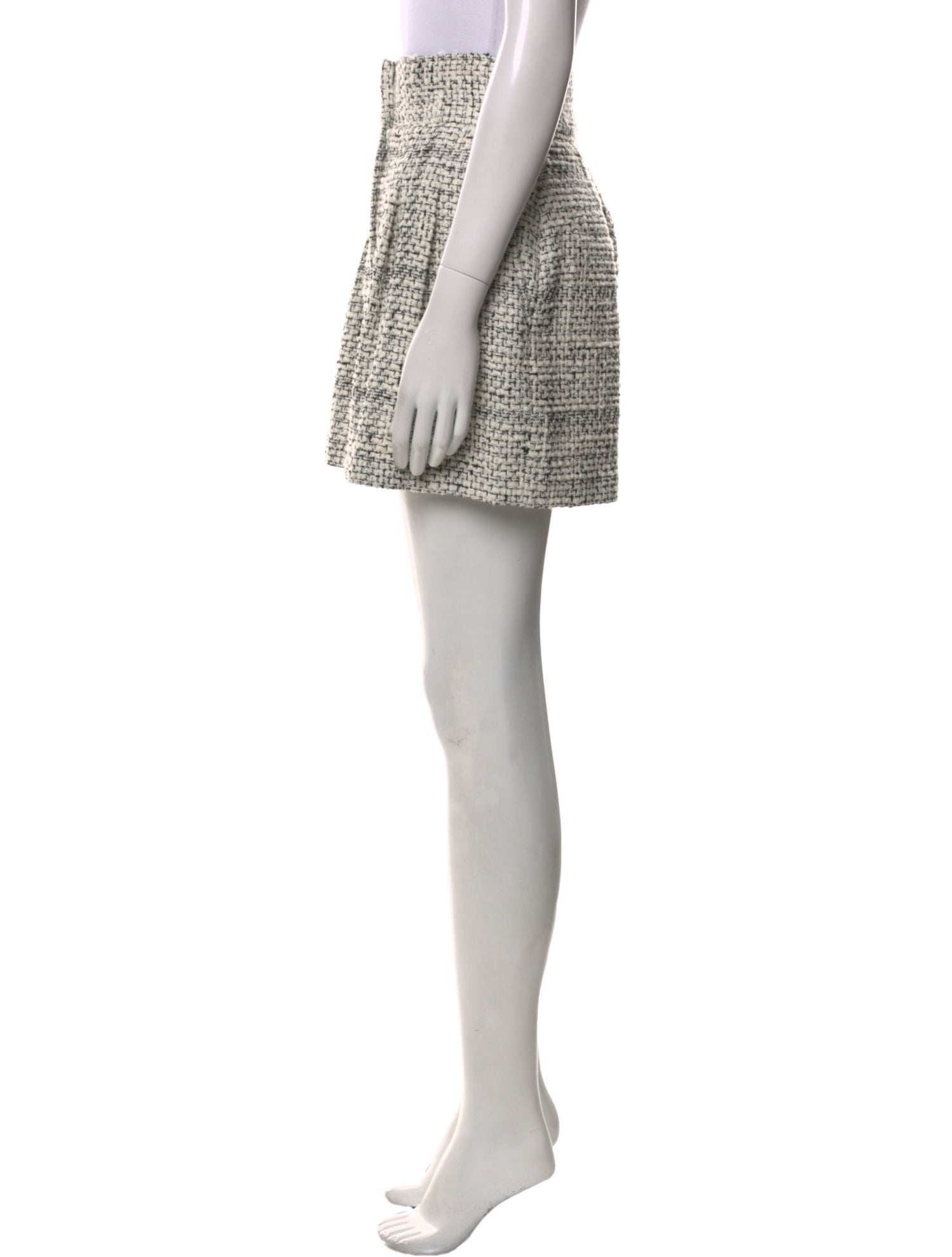 Iro Tweed Pattern Mini Shorts