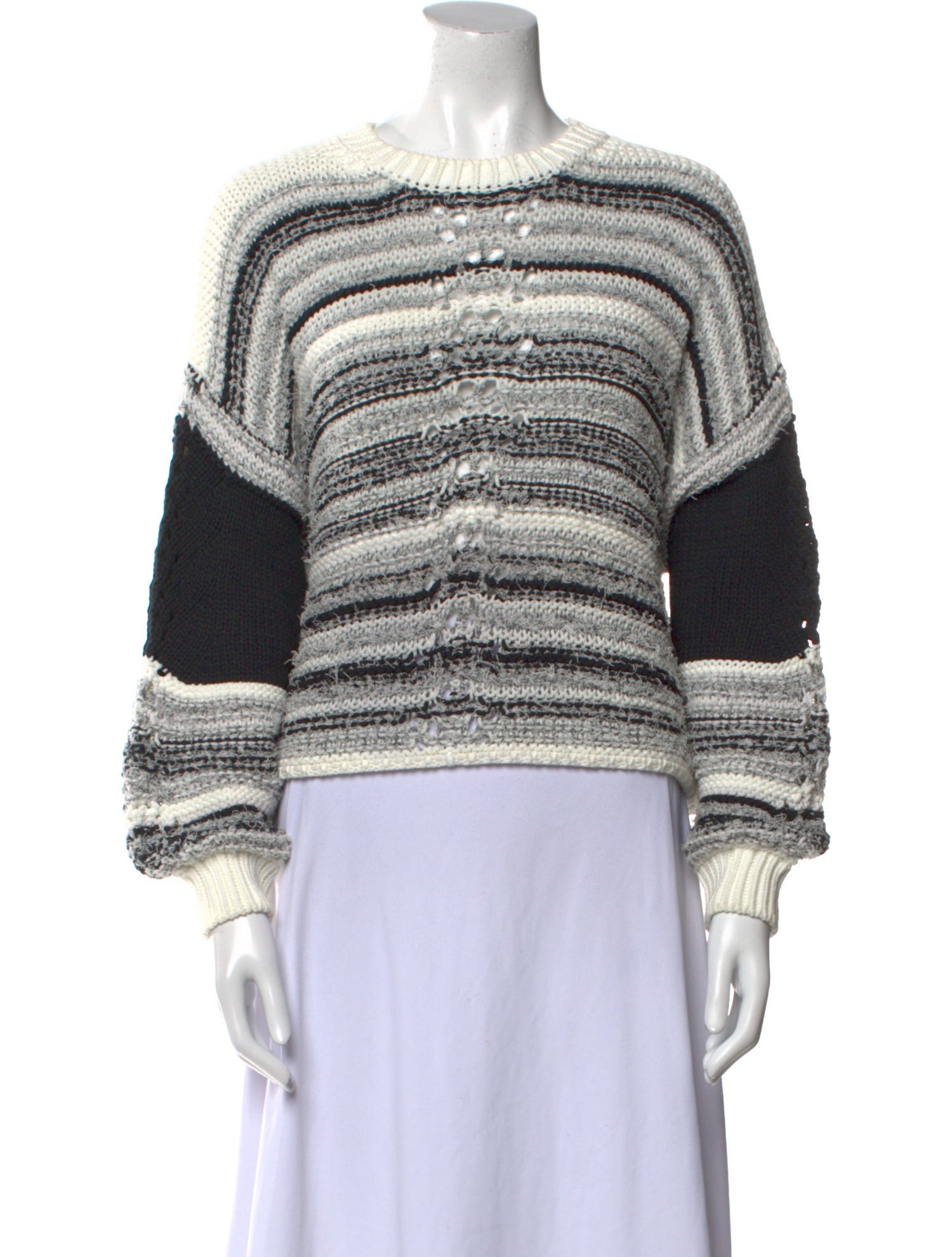 Iro Striped Crew Neck Sweater