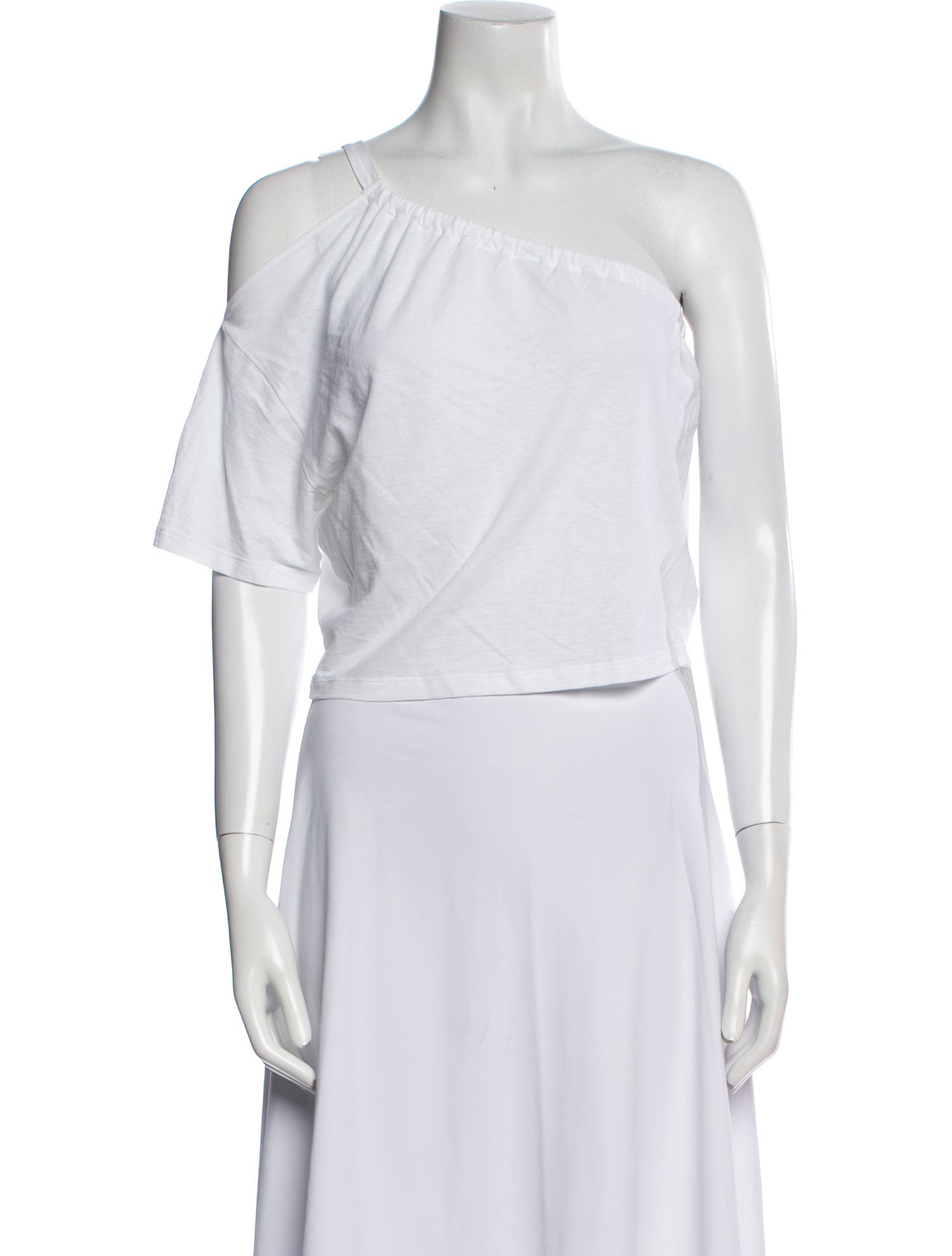 Iro One-Shoulder Short Sleeve Crop Top