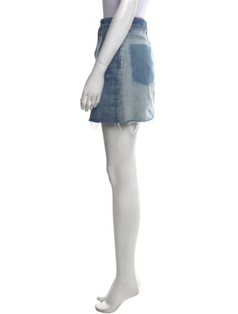 Iro Distressed Accents Mini Skirt