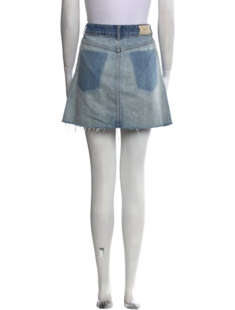 Iro Distressed Accents Mini Skirt