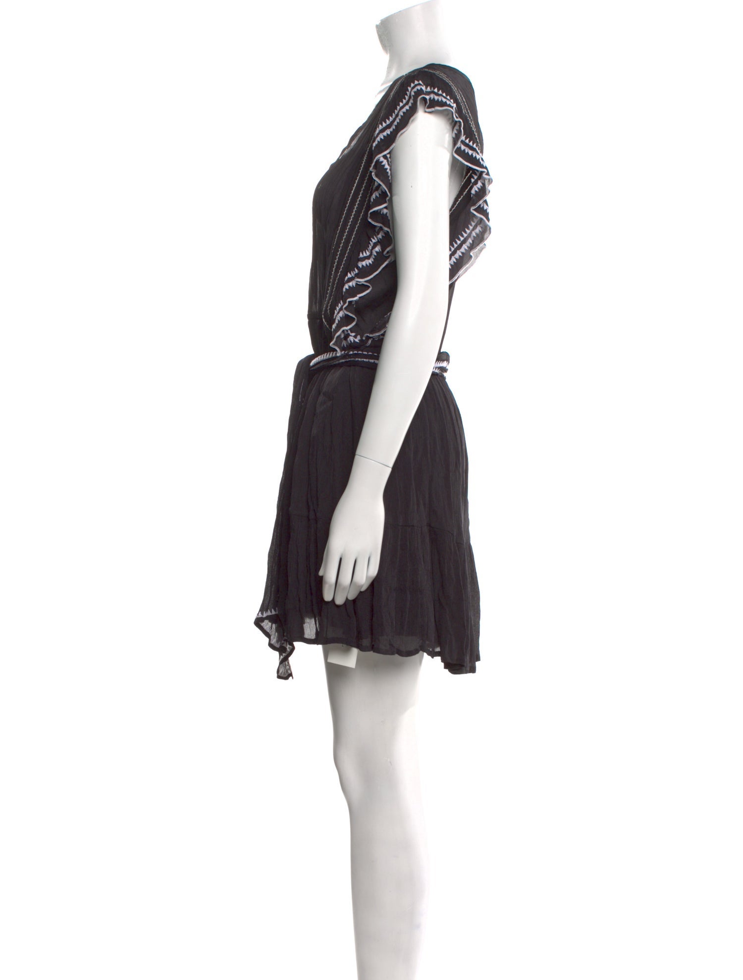 Iro Scoop Neck Mini Dress