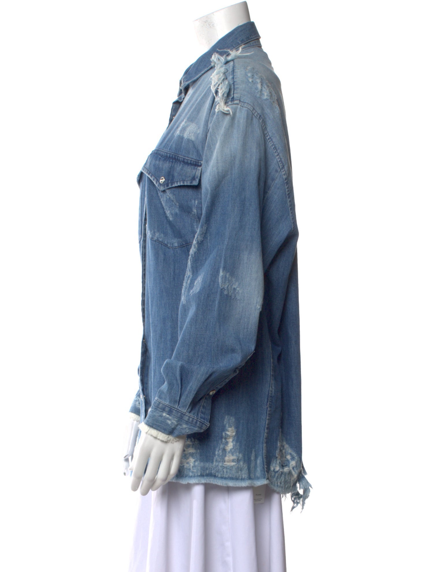 Iro Long Sleeve Button-Up Top