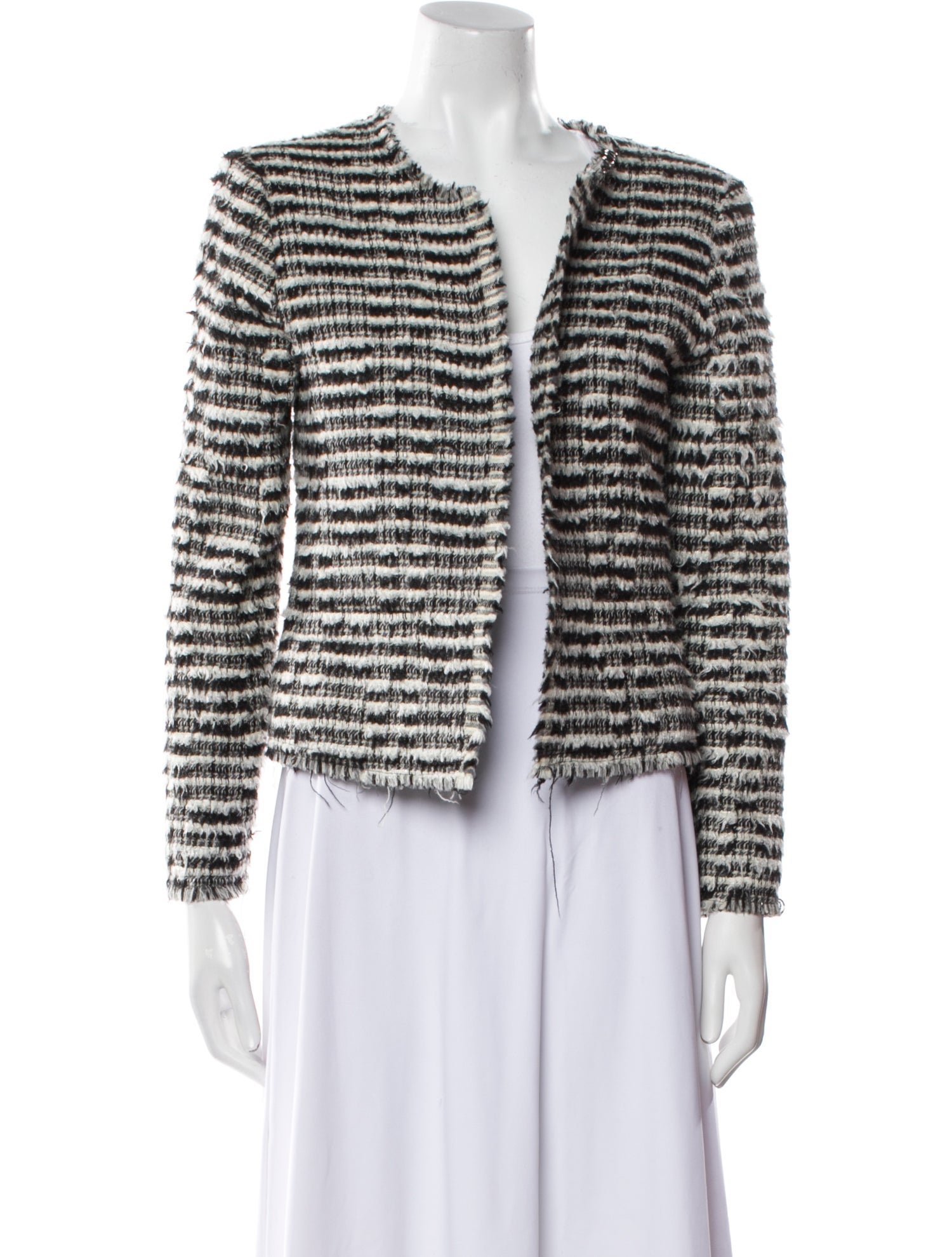 Iro Wool Striped Evening Jacket
