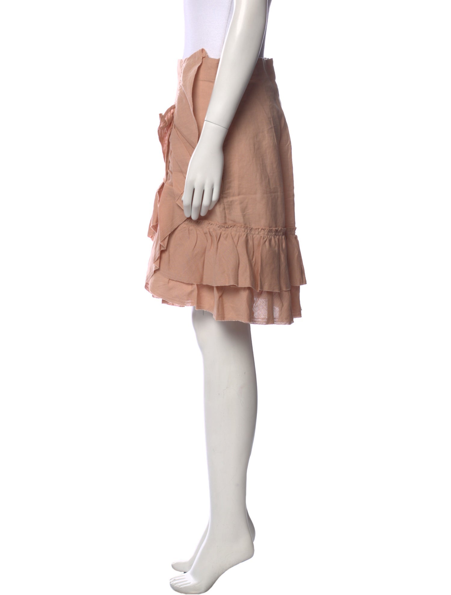 Iro Ruffle Embellishment Knee-Length Skirt