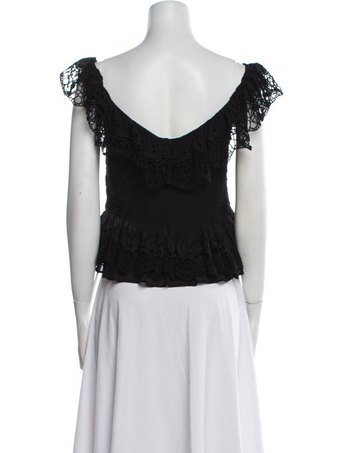 Iro Off-The-Shoulder Short Sleeve Crop Top