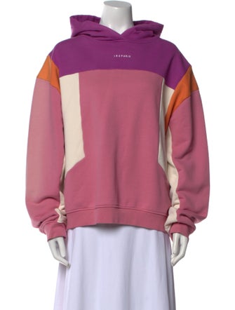 Iro Colorblock Pattern Crew Neck Sweatshirt