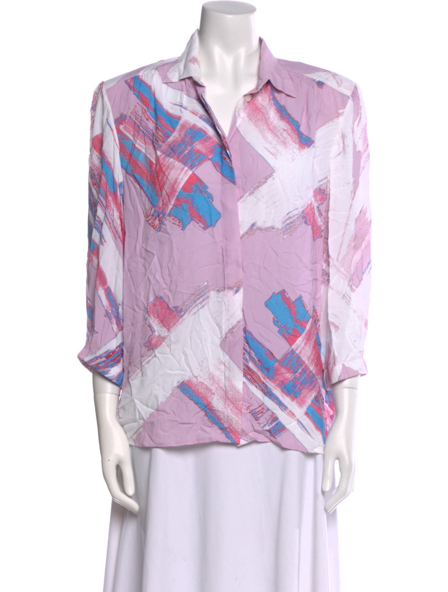 Iro Printed V-Neck Blouse