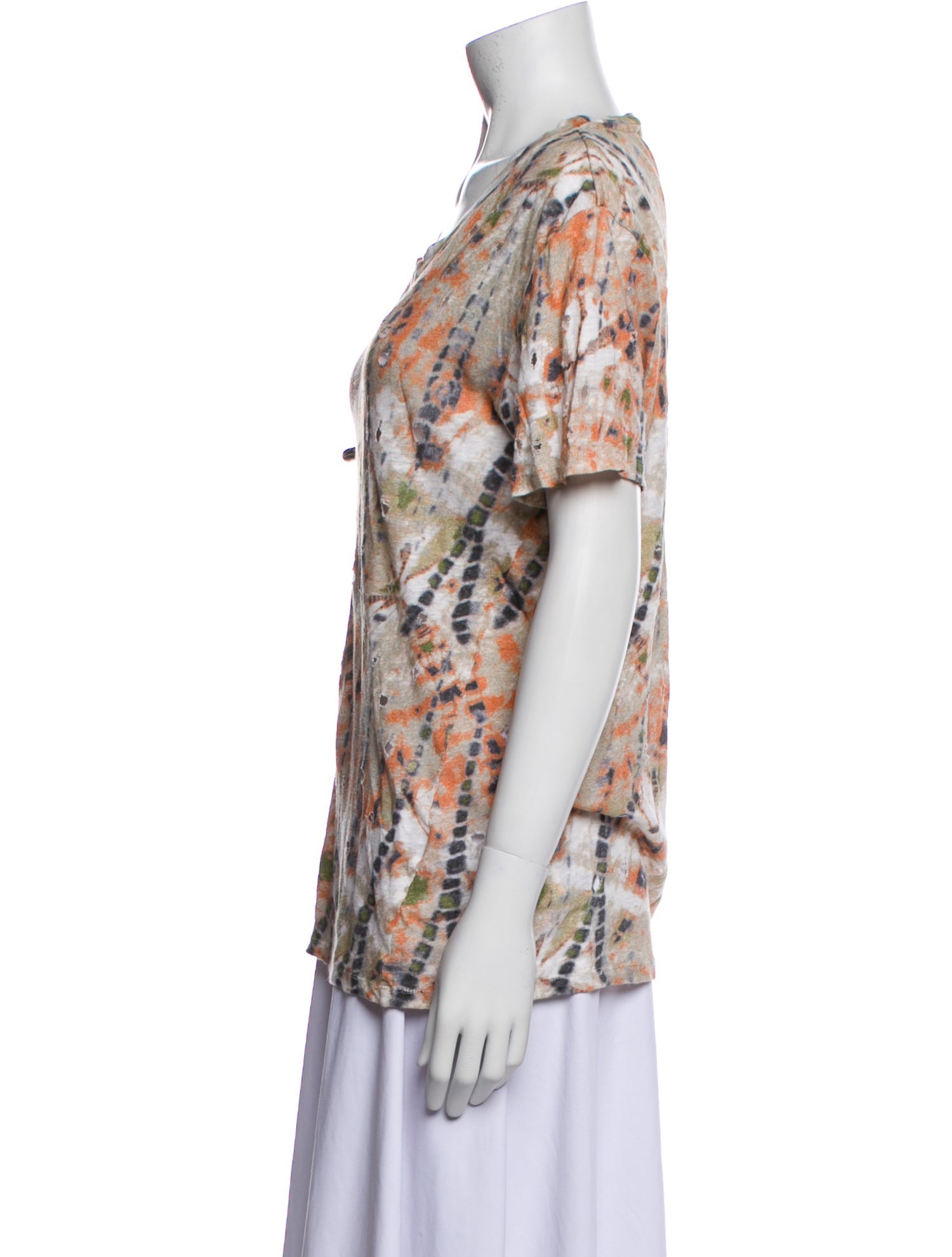 Iro Linen Printed T-Shirt