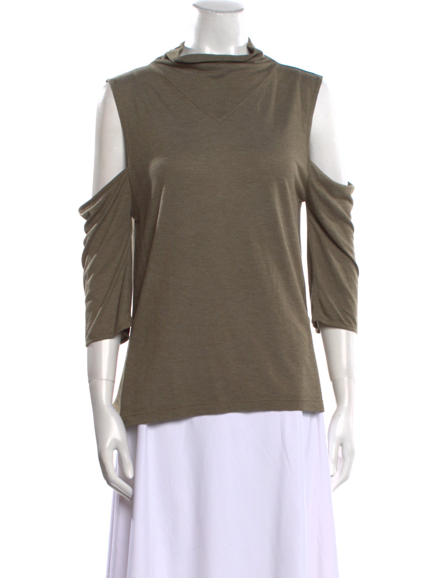 Iro Mock Neck Three-Quarter Sleeve Top