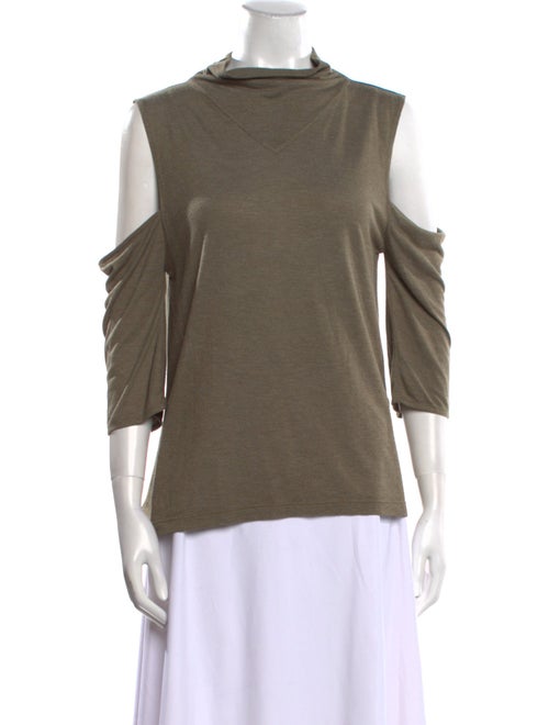Iro Mock Neck Three-Quarter Sleeve Top