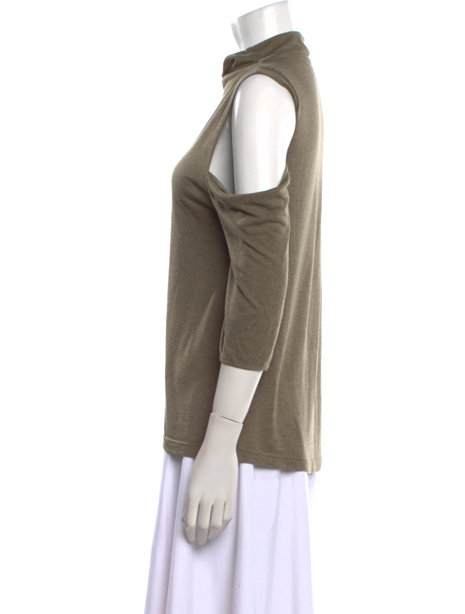 Iro Mock Neck Three-Quarter Sleeve Top