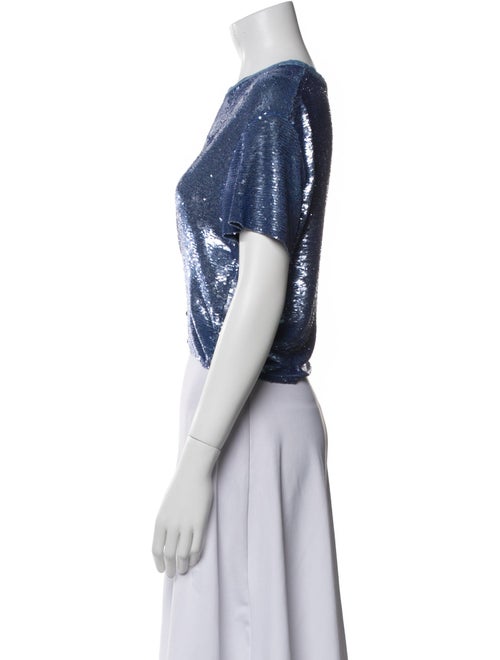 Iro Crew Neck Short Sleeve Crop Top