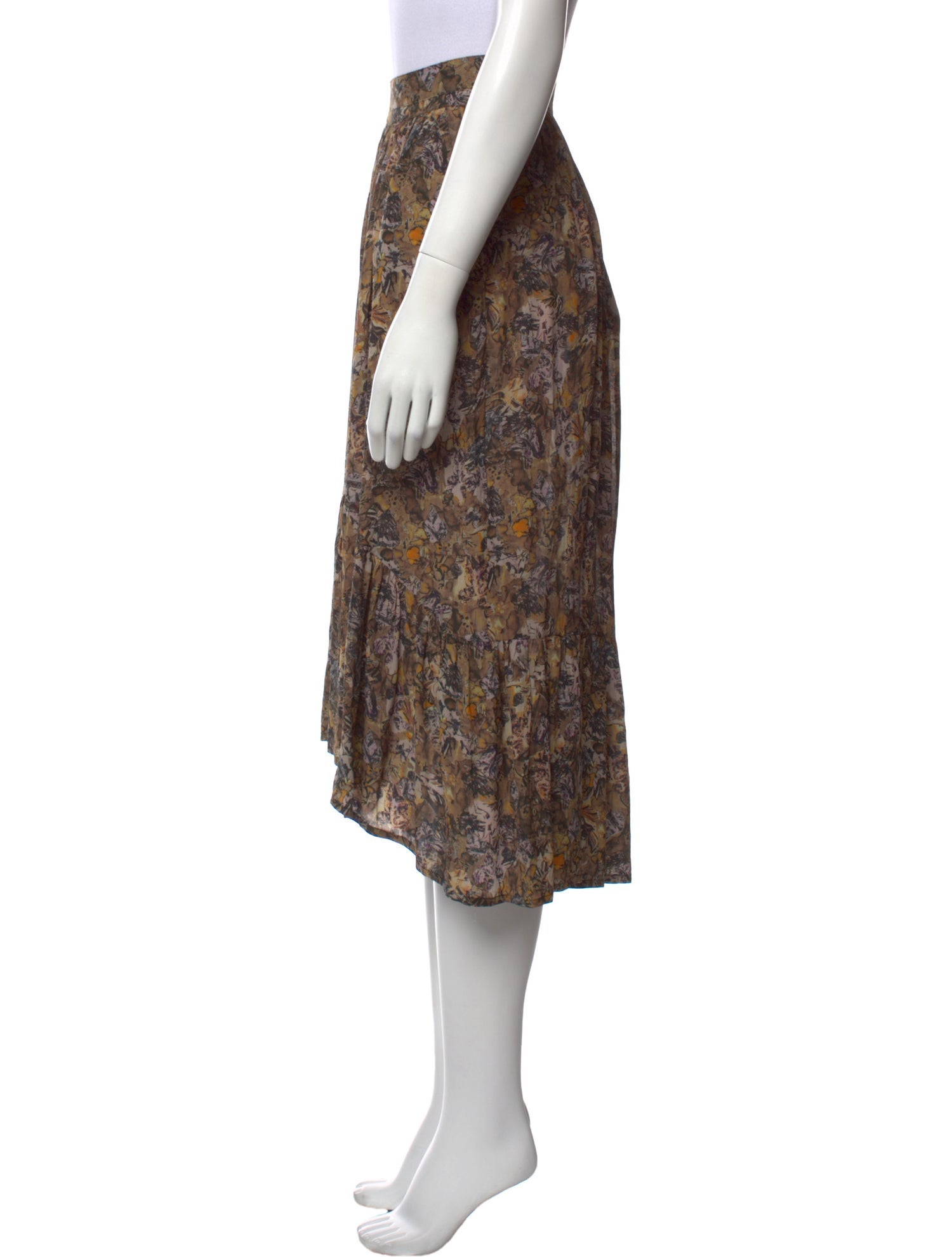 Iro Printed Midi Length Skirt