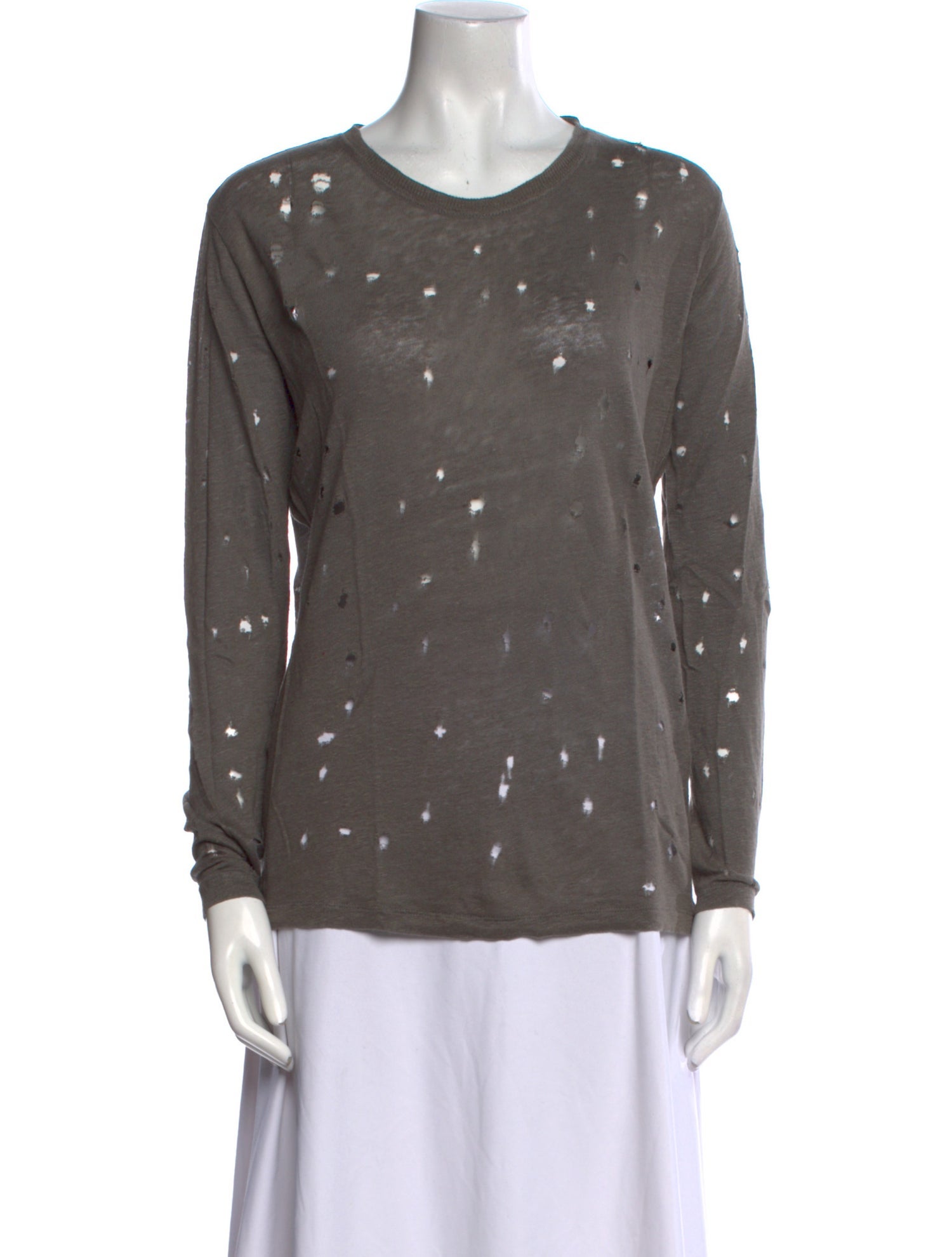 Iro Linen Scoop Neck Sweater