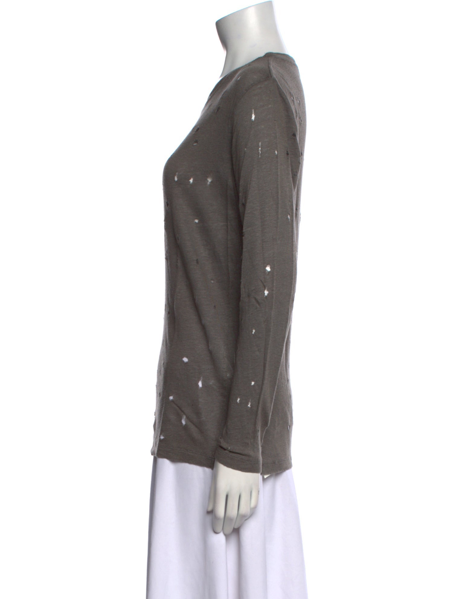 Iro Linen Scoop Neck Sweater