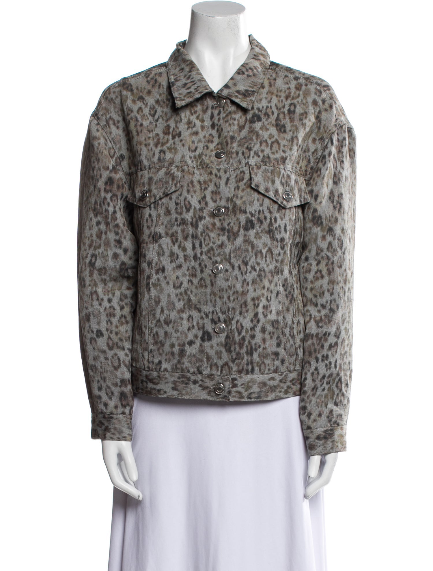 Iro Linen Animal Print Jacket