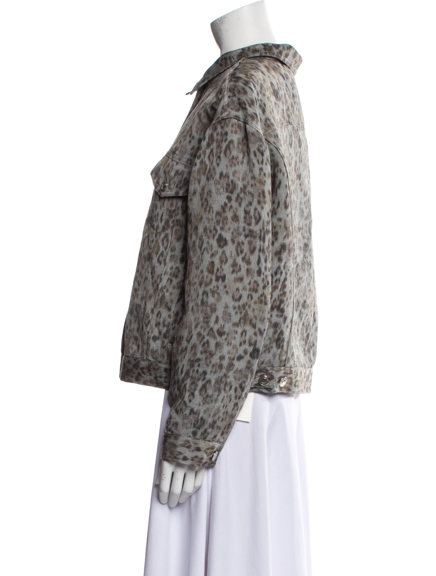 Iro Linen Animal Print Jacket