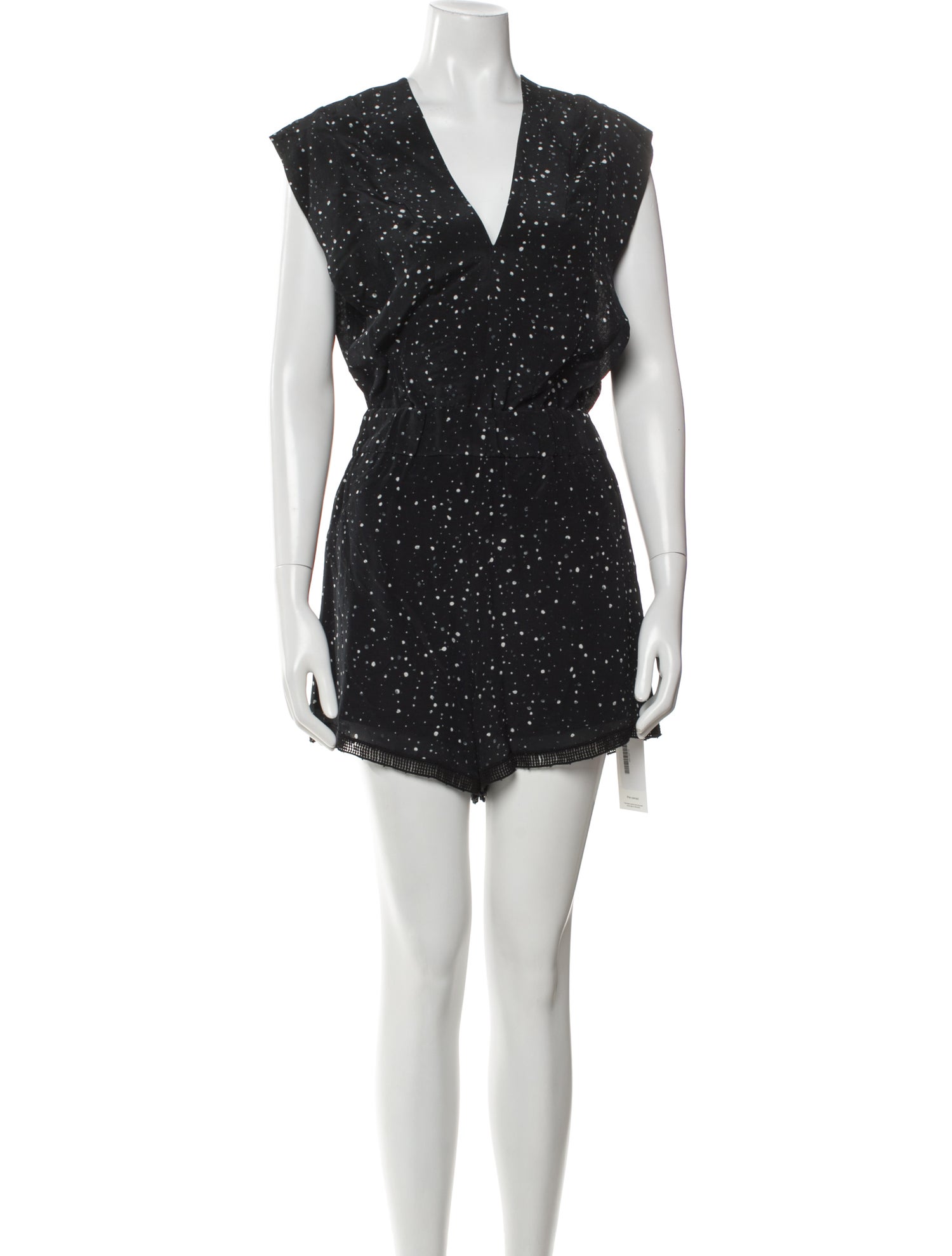 Iro Silk Polka Dot Print Romper