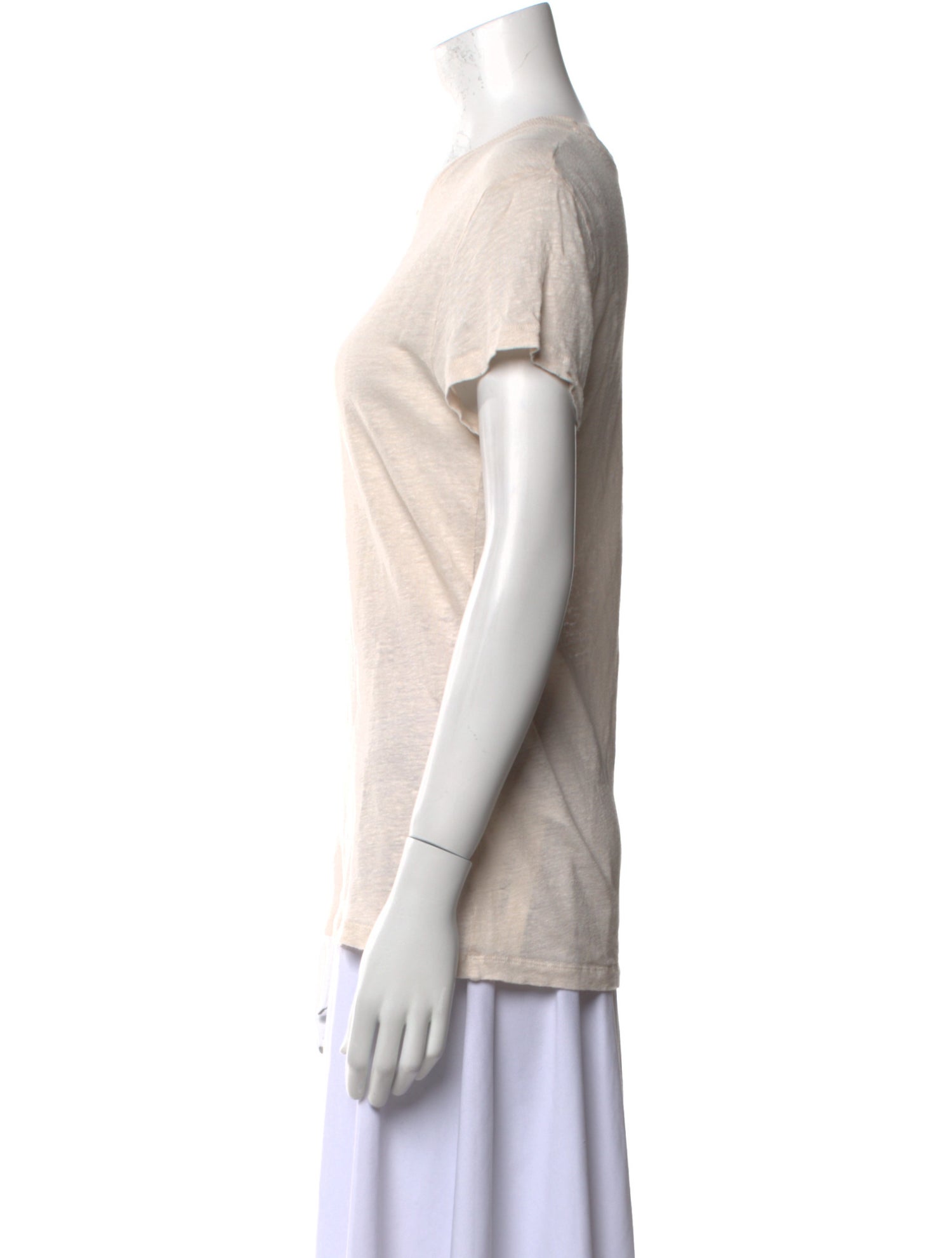 Iro Linen Scoop Neck T-Shirt