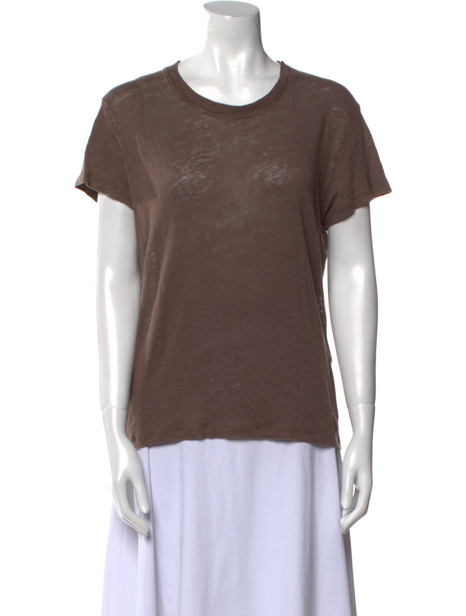 Iro Linen Scoop Neck T-Shirt