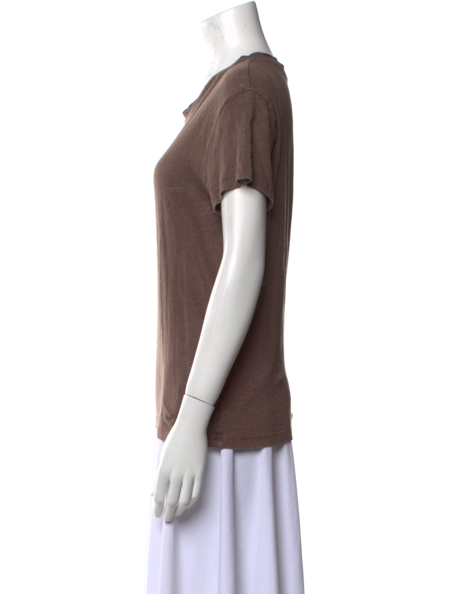 Iro Linen Scoop Neck T-Shirt