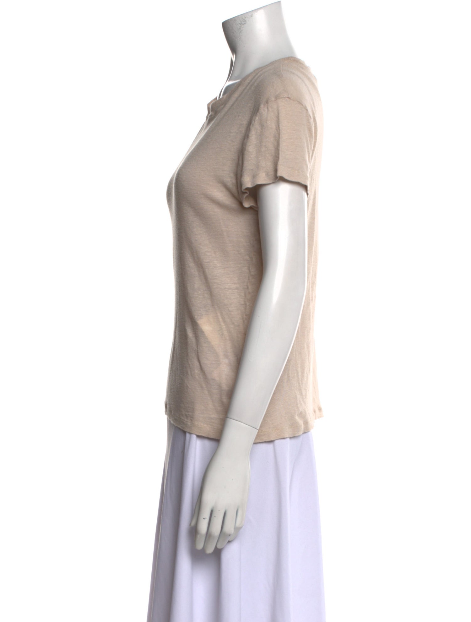 Iro Linen Crew Neck T-Shirt