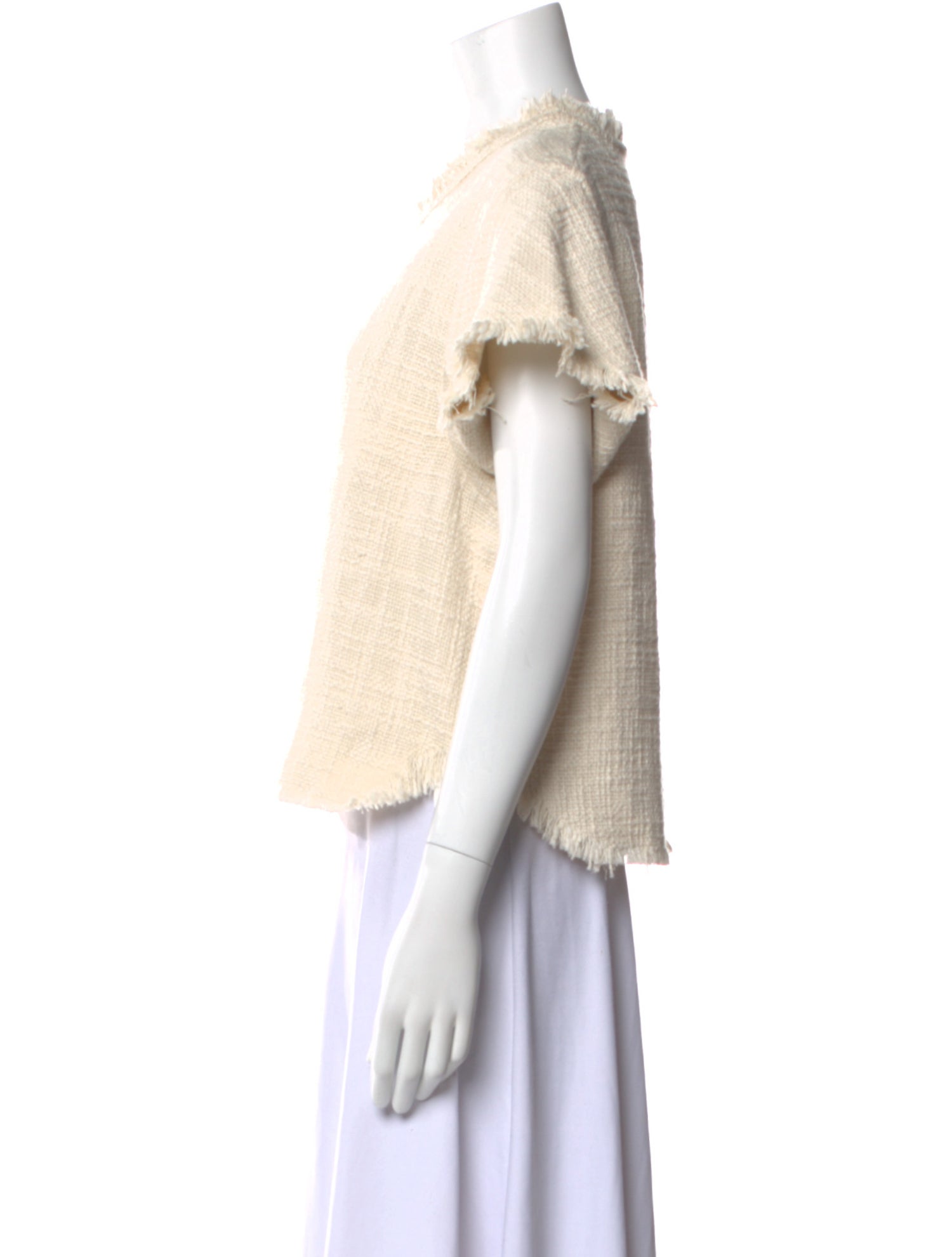 Iro Scoop Neck Short Sleeve Sweatshirt