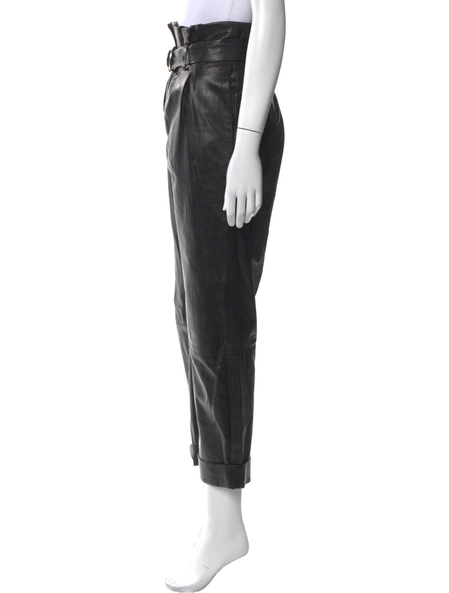 Iro Lamb Leather Straight Leg Pants