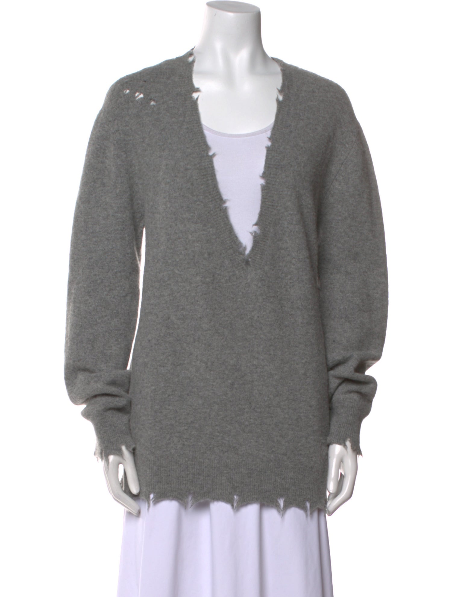 Iro V-Neck Long Sleeve Sweatshirt