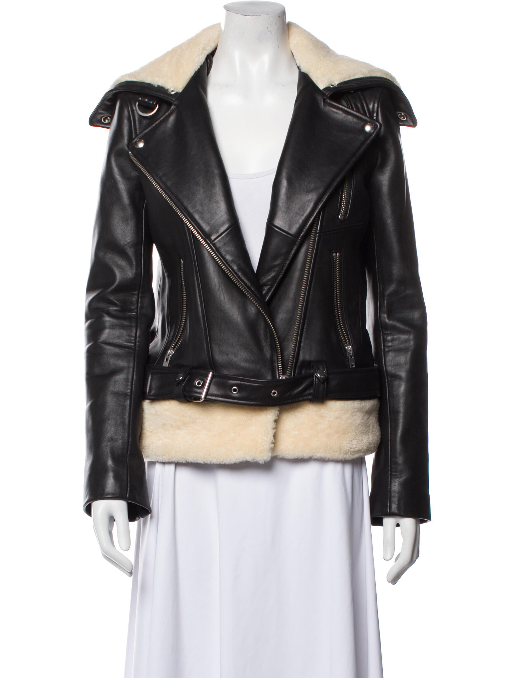 Iro Leather Fur Jacket