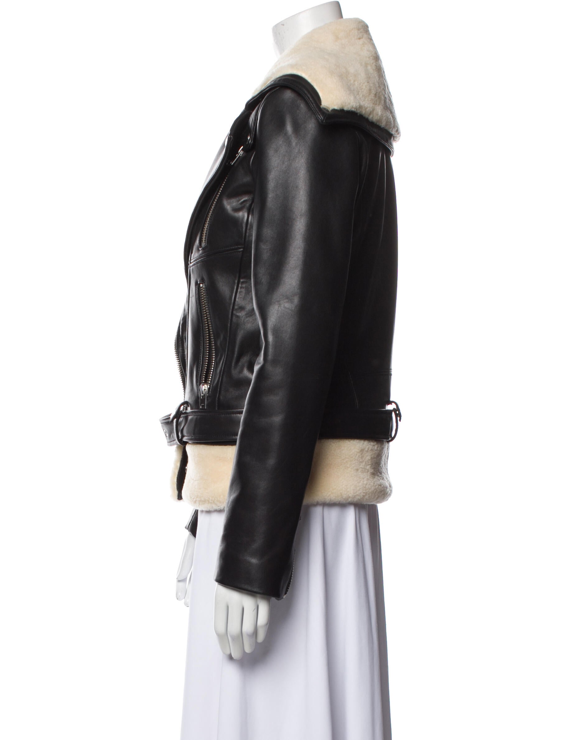 Iro Leather Fur Jacket
