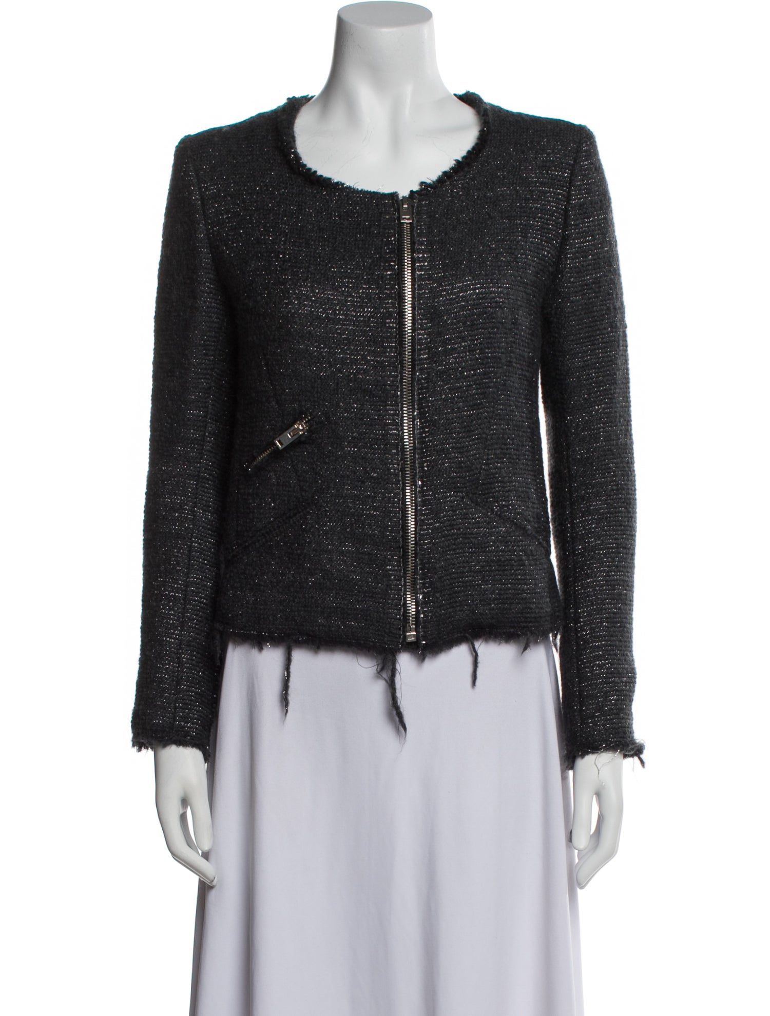 Iro Wool Tweed Pattern Evening Jacket