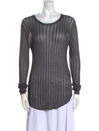 Iro Scoop Neck Long Sleeve Top
