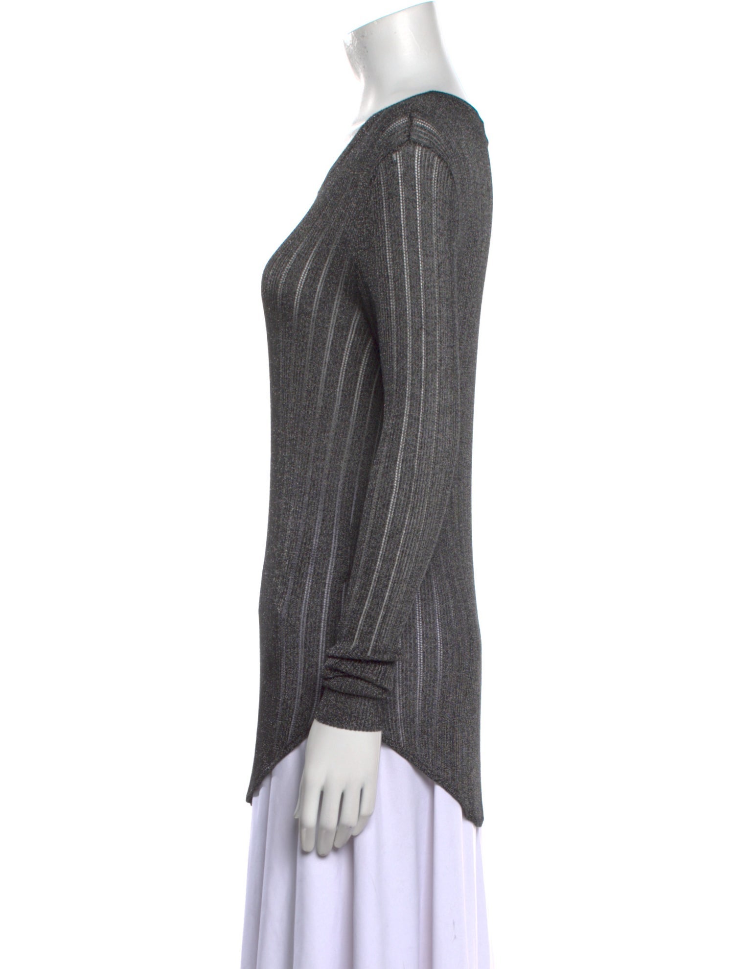 Iro Scoop Neck Long Sleeve Top