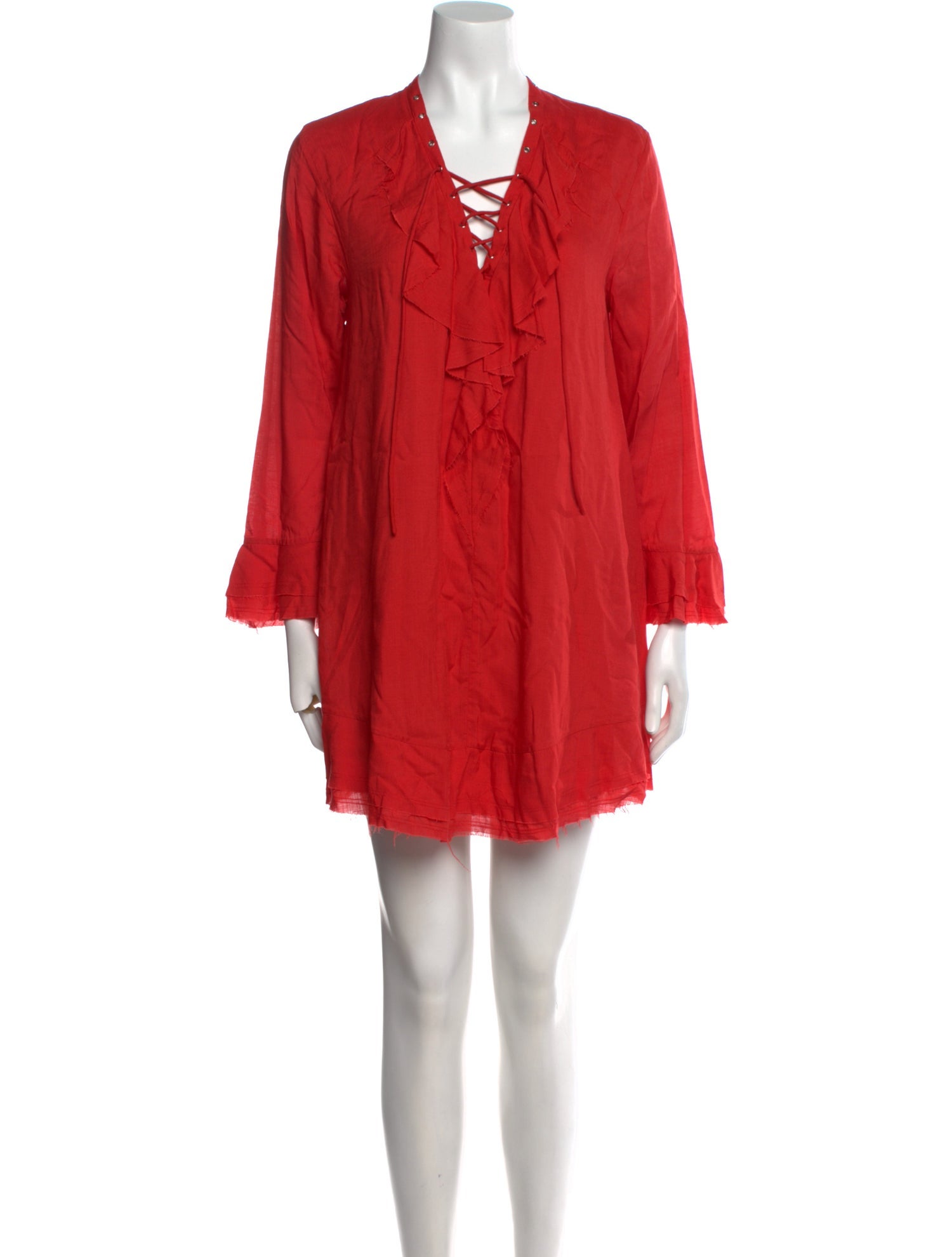 Iro V-Neck Mini Dress