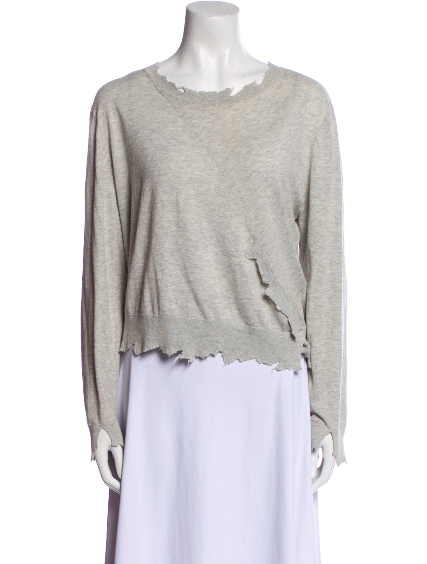 Iro Bateau Neckline Long Sleeve Sweatshirt