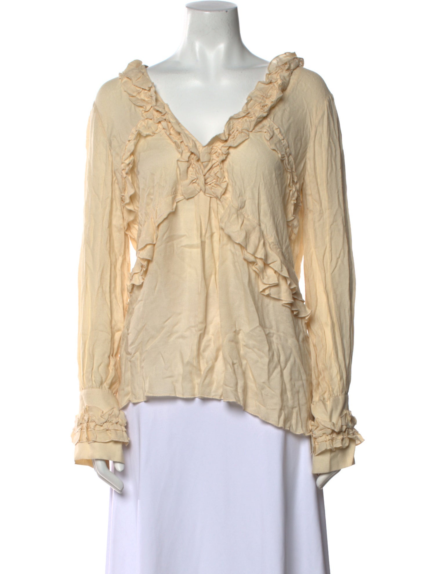 Iro V-Neck Long Sleeve Blouse