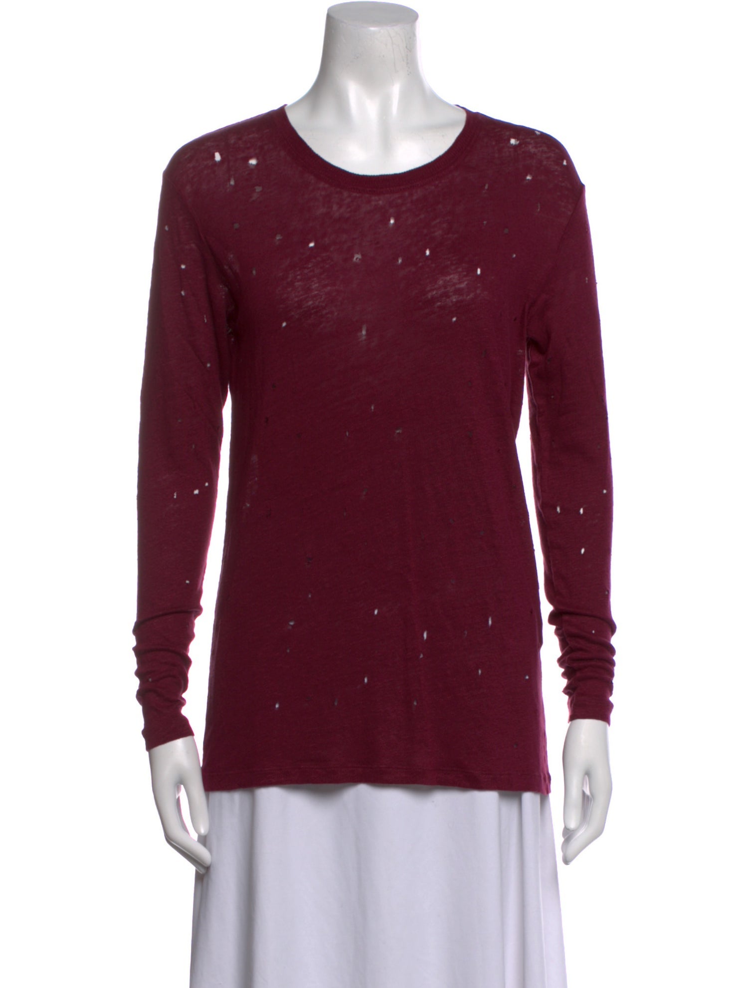 Iro Linen Scoop Neck T-Shirt