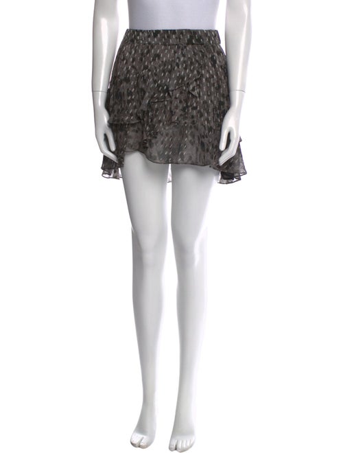 Iro Printed Mini Skirt