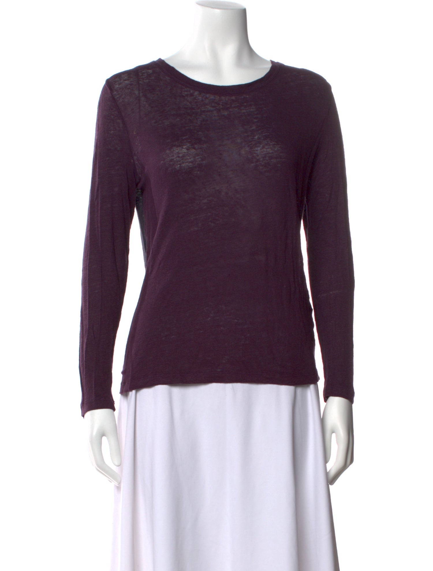 Iro Linen Scoop Neck T-Shirt