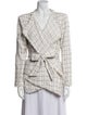 Iro Plaid Print Blazer