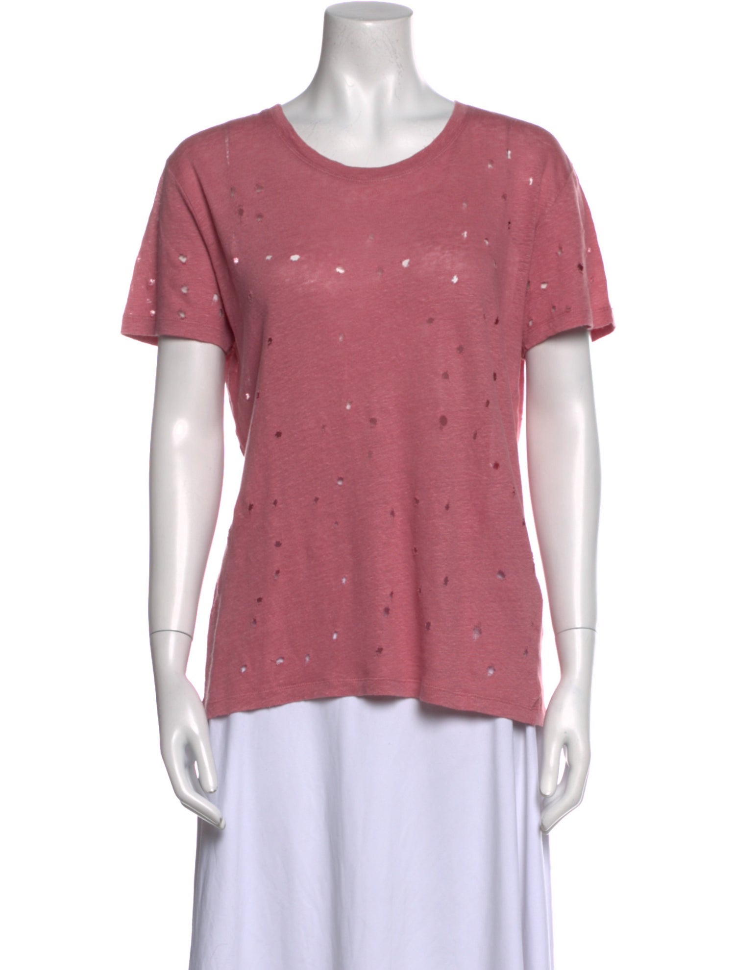 Iro Linen Scoop Neck T-Shirt